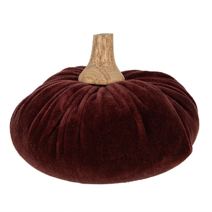 Clayre & Eef 65413 Decorative Pumpkin Red Ø 15x12 cm Country Style