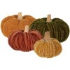 Clayre & Eef 65439 Decorative Pumpkin Orange Red Polyester Ø 20x14 cm Country Style