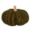 Clayre & Eef 65444 Decorative Pumpkin Green Polyester Ø 20x14 cm Country Style