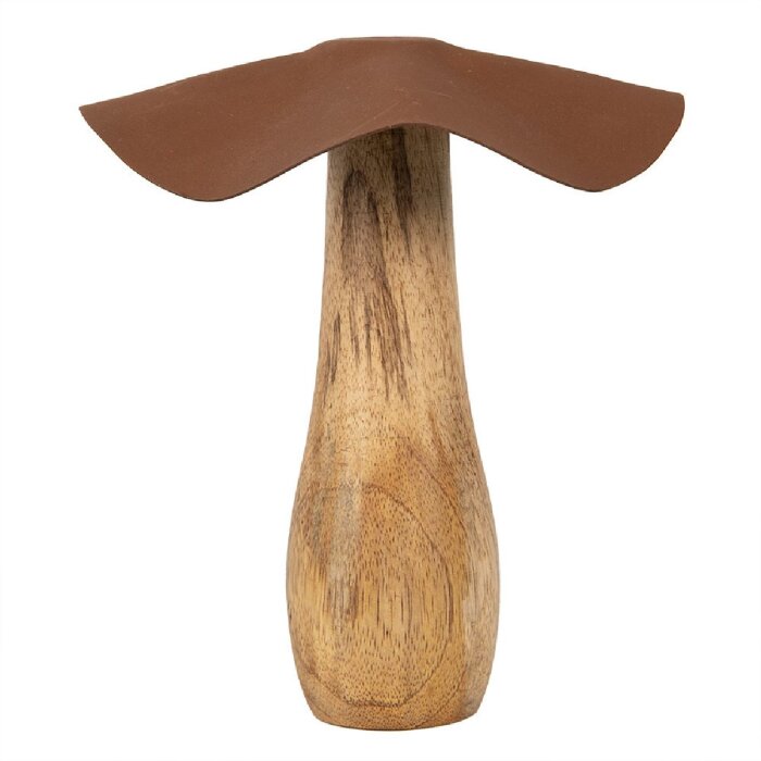 Clayre & Eef 6H2387L Decoration Mushroom Brown Ø 16x19 cm