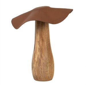 Clayre & Eef 6H2387M Decoration Mushroom Brown Ø 13x16 cm