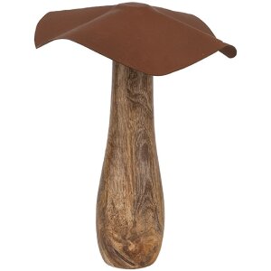 Clayre & Eef 6H2387XL Decoration Mushroom Brown...