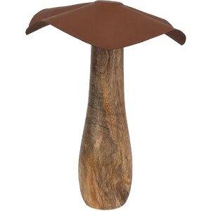 Clayre & Eef 6H2387XL Decoration Mushroom Brown...