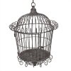 Clayre & Eef 5Y1201 Decoration Birdcage Brown Grey Ø 36x47/75 cm