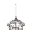 Clayre & Eef 5Y1201 Decoration Birdcage Brown Grey Ø 36x47/75 cm