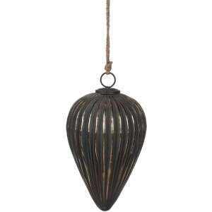 Clayre & Eef 6GL4526L Christmas tree baubles black...