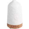 Clayre & Eef 6CE1838 Fragrance Oil Diffuser White Brown Ø 9x17 cm Porcelain