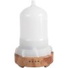 Clayre & Eef 6CE1838 Fragrance Oil Diffuser White Brown Ø 9x17 cm Porcelain