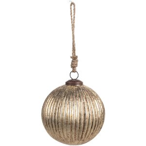 Clayre & Eef 6GL4549S Christmas bauble Gold coloured...