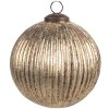 Clayre & Eef 6GL4549S Christmas bauble Gold coloured Ø 10x10 cm Classic style