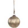 Clayre & Eef 6GL4549S Christmas bauble Gold coloured Ø 10x10 cm Classic style