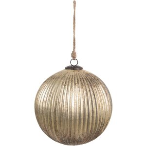 Clayre & Eef 6GL4549XL Christmas Tree Bauble Gold...