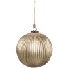 Clayre & Eef 6GL4549XL Christmas Tree Bauble Gold Coloured Ø 24x24 cm Classic Style