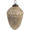 Clayre & Eef 6GL4550L Christmas Tree Bauble Gold Coloured Brown Ø 10x13 cm Classic Style