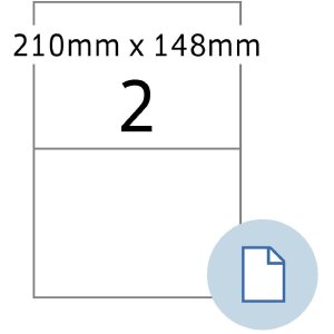 HERMA 8402 Sheet labels A4 paper white 210x148 mm 500...