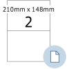 HERMA 8402 Sheet labels A4 paper white 210x148 mm 500 sheets 1000 labels