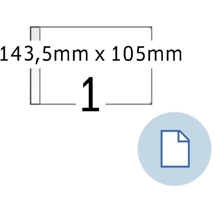 HERMA 8492 Sheet labels A6 paper white 143.5x105 mm 2000 sheets/labels