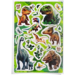 HERMA 15688 Stickers Dino World Foil 20 pieces realistic...