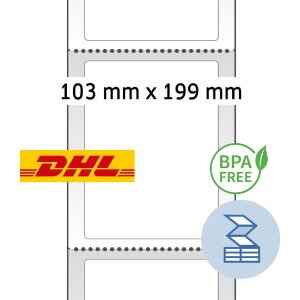 HERMA 58506 DHL shipping labels 103x199 mm direct thermal...