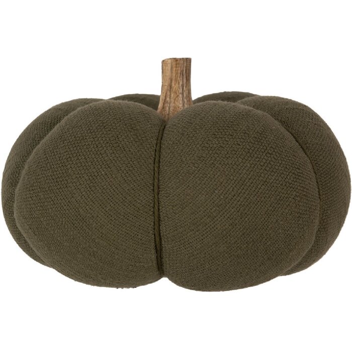 Clayre & Eef 65396 Decorative Pumpkin Green Ø 20x14 cm Country Style