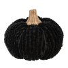 Clayre & Eef 65398 Decorative Pumpkin Black Ø 12x10 cm Country Style