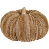 Clayre & Eef 65435 Decorative Pumpkin Brown Beige Polyester Ø 25x16 cm Country Style