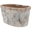 Clayre & Eef 6TE0528L Flower Pot Terracotta Beige Blue 26x13x12 cm Country Style