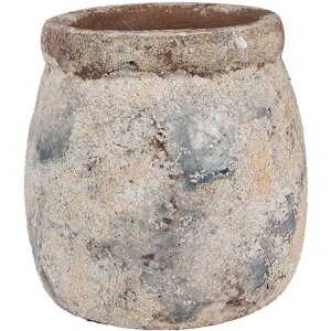 Clayre & Eef 6TE0535 Flower Pot Terracotta Beige Blue...