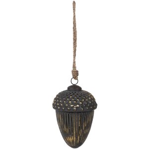 Clayre & Eef 6GL4528M Christmas tree bauble black...