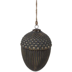 Clayre & Eef 6GL4528XL Christmas Tree Bauble Black...