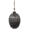 Clayre & Eef 6GL4531M Christmas Tree Bauble Black Grey Ø 13x18 cm