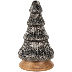 Clayre & Eef 65386 Christmas Tree Silver Black...