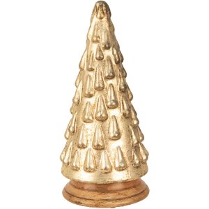 Clayre & Eef 65390 Christmas tree gold Ø 15x32...