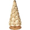 Clayre & Eef 65390 Christmas tree gold Ø 15x32 cm glass wood country style