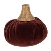 Clayre & Eef 65411 Decorative Pumpkin Red Ø 9x8 cm Country Style