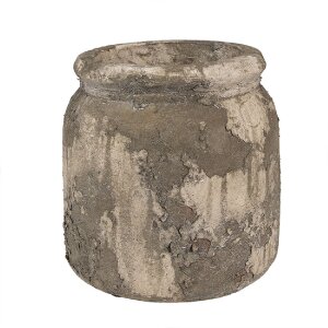 Clayre & Eef 6TE0518M Flower Pot Grey Beige Ø...