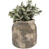 Clayre & Eef 6TE0518M Flower Pot Grey Beige Ø 14x13 cm