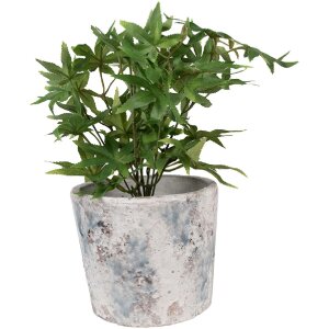 Clayre & Eef 6TE0520L Flower Pot Terracotta White...