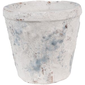 Clayre & Eef 6TE0520M Flower Pot Terracotta White...