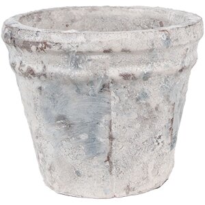 Clayre & Eef 6TE0520S Flower Pot Terracotta White...