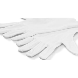 Hama cotton gloves white size M 1 pair for optical...