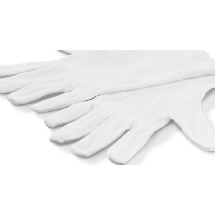 Hama cotton gloves white size XL 1 pair for laboratory and household