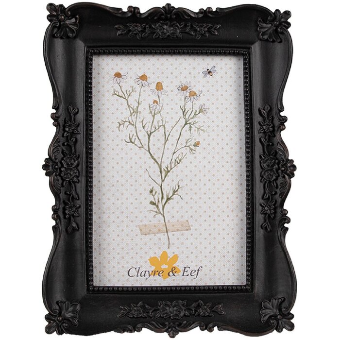 Clayre & Eef 2F1152 Picture Frame Black 15x2x20 cm / 10x15 cm