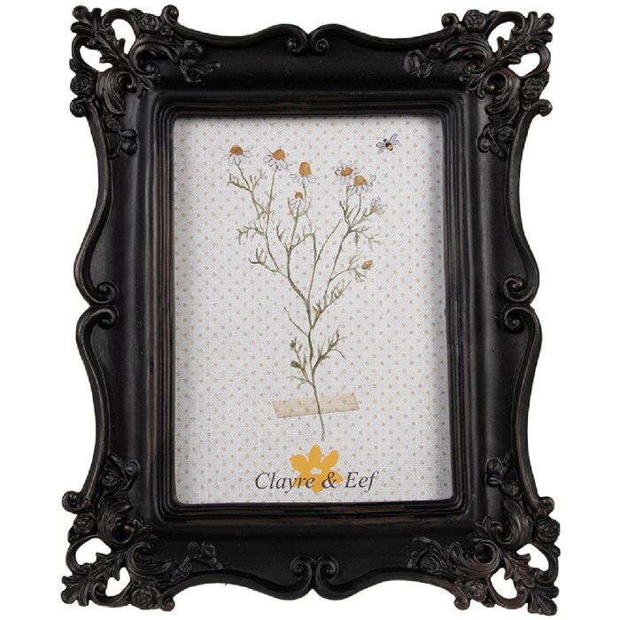 Clayre & Eef 2F1153 Photo Frame Black 20x2x25 cm 13x18 cm