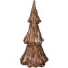 Clayre & Eef 6PR4364 LED Christmas tree Gold coloured Ø 12x24 cm 3xAAA