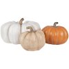 Clayre & Eef 6PR4366 Decorative Pumpkin White Polyresin Ø 27x16 cm