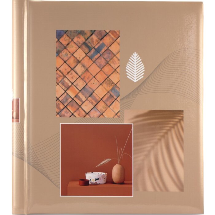 Hama self-adhesive album Singo II 28x31cm 20 white pages beige terracotta green