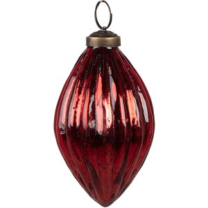 Clayre & Eef 6GL4507 Christmas bauble set red 24x23x9...