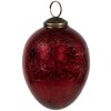 Clayre & Eef 6GL4507 Christmas bauble set red 24x23x9 cm Ø 5x10 cm