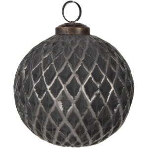 Clayre & Eef 6GL4685 Christmas Tree Bauble Grey...